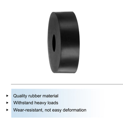 Harfington Uxcell 4pcs Rubber Spacers 60mm OD x 20mm ID x 20mm Height Round Anti Vibration Spacer