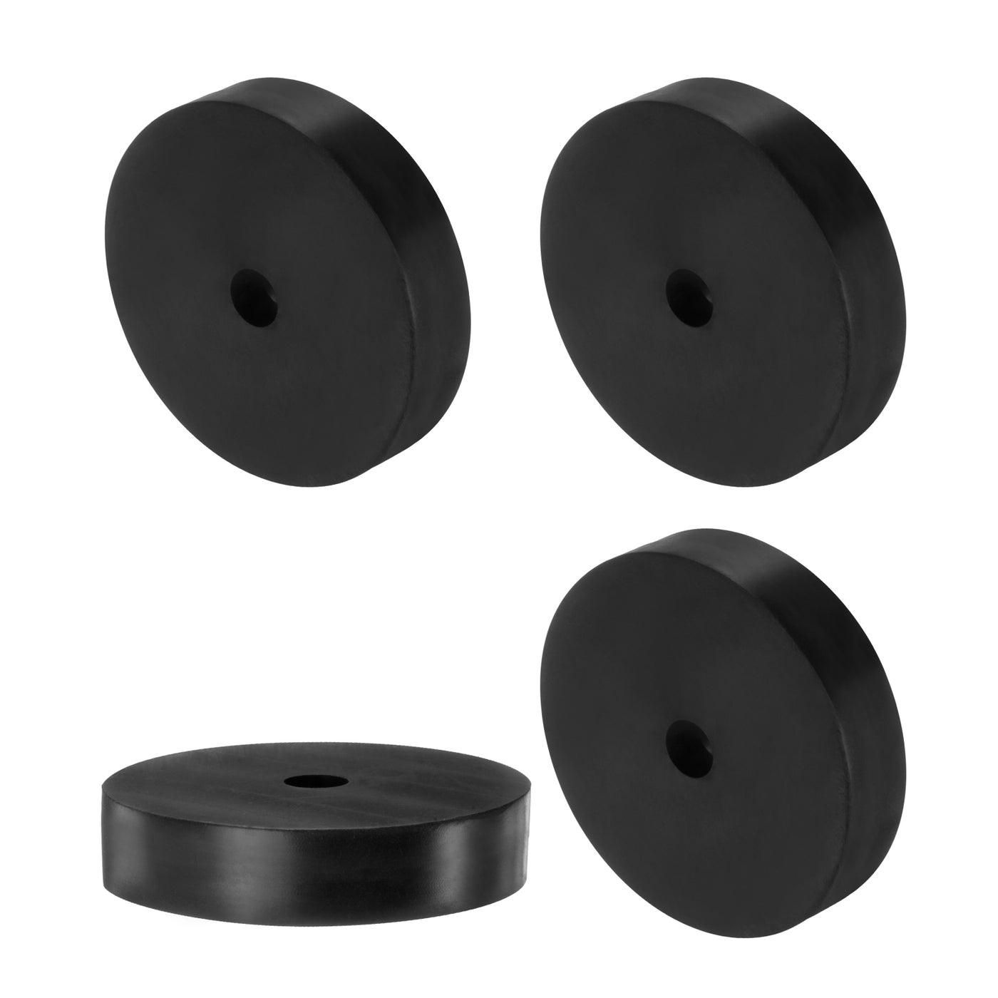 uxcell Uxcell 4pcs Rubber Spacers 70mm OD x 12mm ID x 20mm Height Round Anti Vibration Spacer