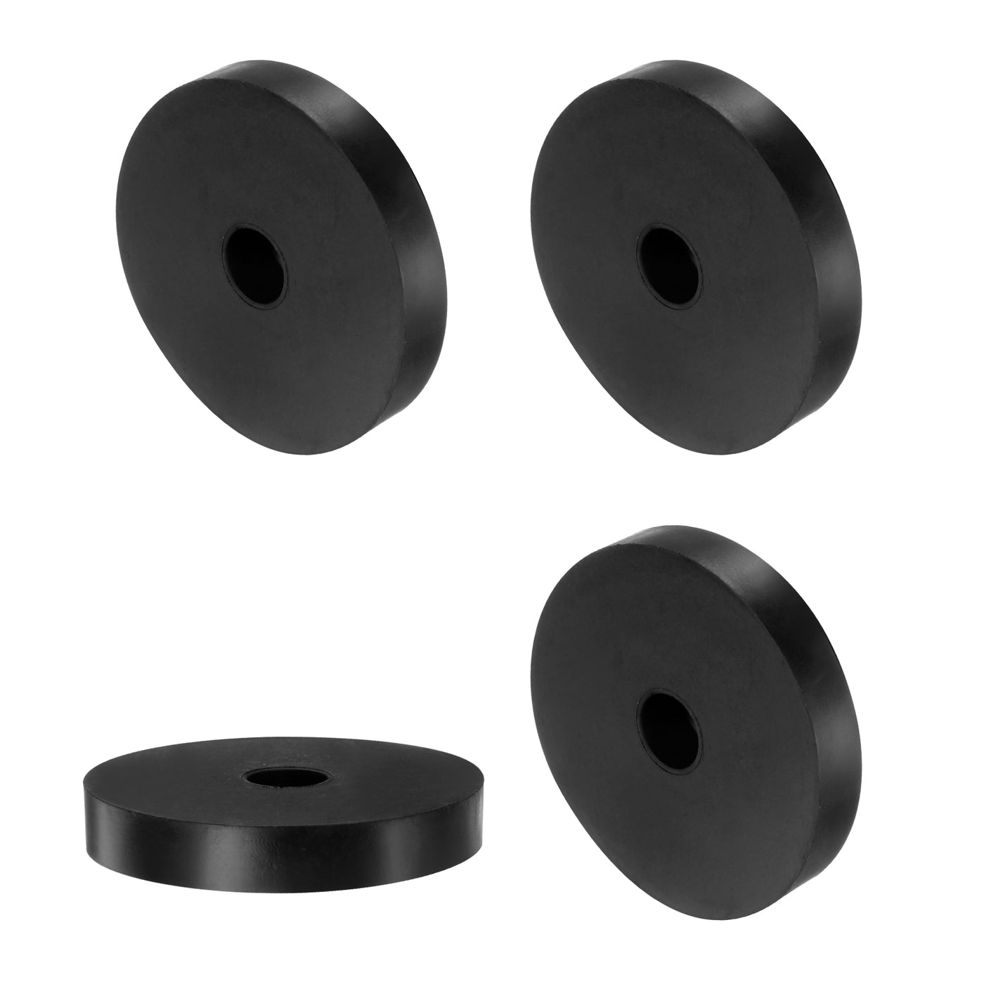 uxcell Uxcell 4pcs Rubber Spacers 60mm OD x 12mm ID x 10mm Height Round Anti Vibration Spacer