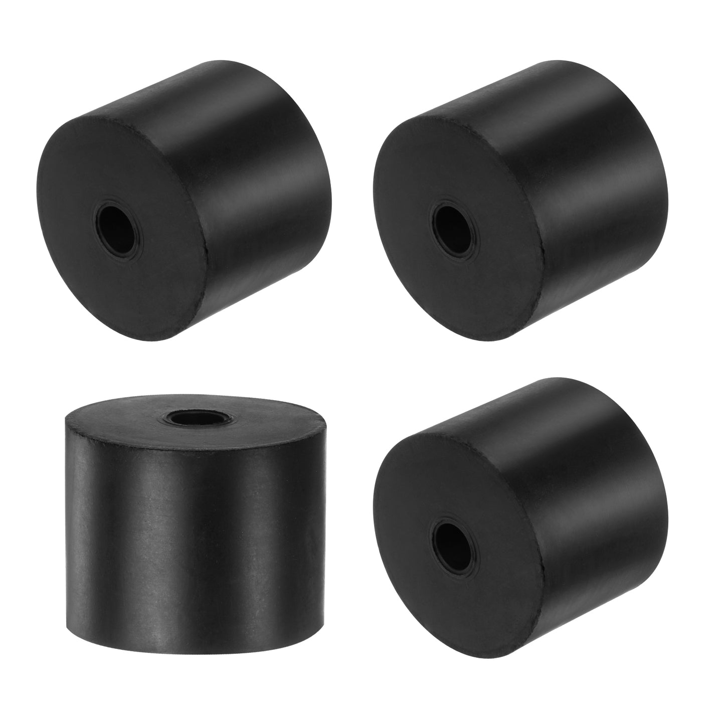 uxcell Uxcell 4pcs Rubber Spacers 50mm OD x 10mm ID x 40mm Height Round Anti Vibration Spacer