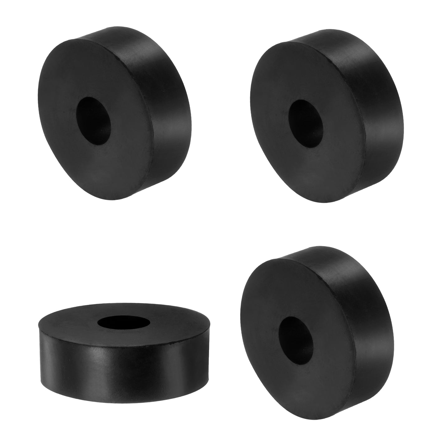 uxcell Uxcell 4pcs Rubber Spacers 60mm OD x 12mm ID x 30mm Height Round Anti Vibration Spacer