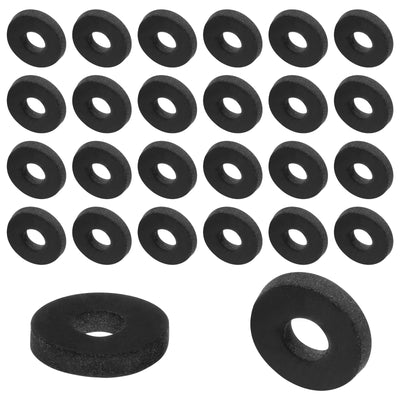 Harfington Uxcell 100pcs Rubber Spacers 5/8" OD, 1/4" ID, 3/32" Height Round Anti Vibration Spacer