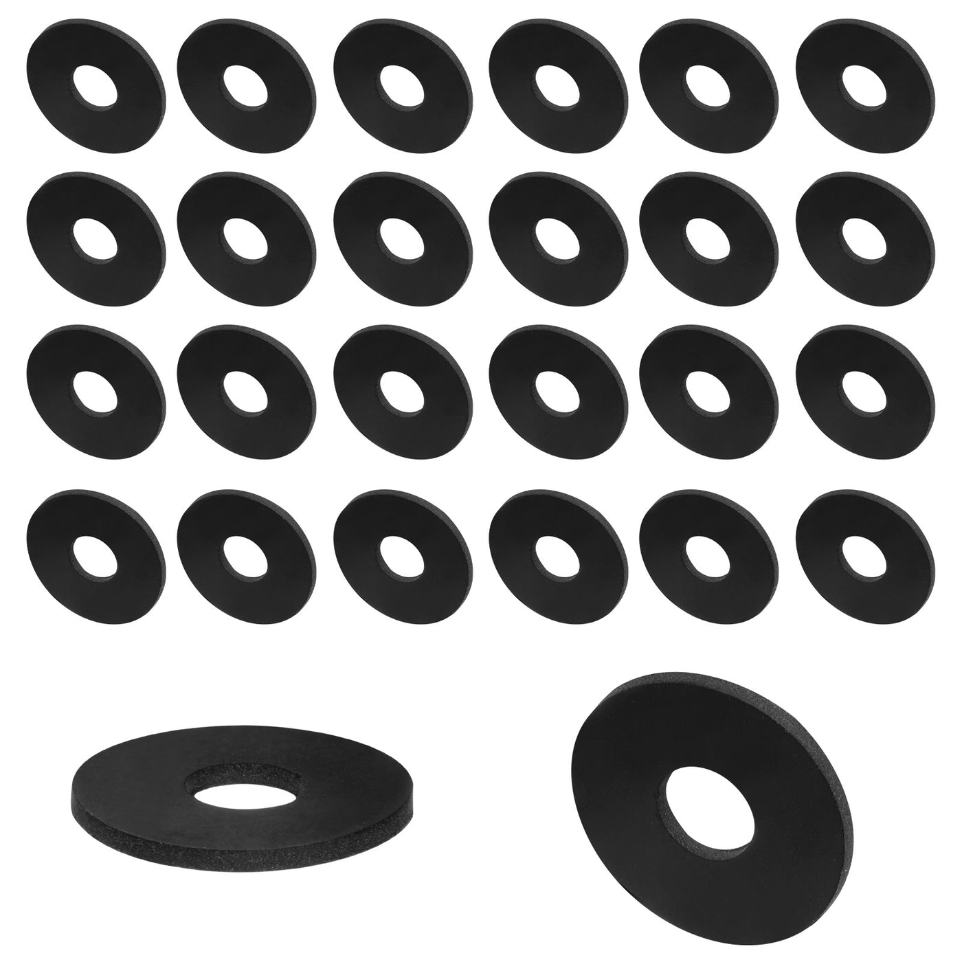 uxcell Uxcell 30pcs Rubber Spacers 30mm OD, 10.5mm ID, 2.5mm Height Anti Vibration Spacer