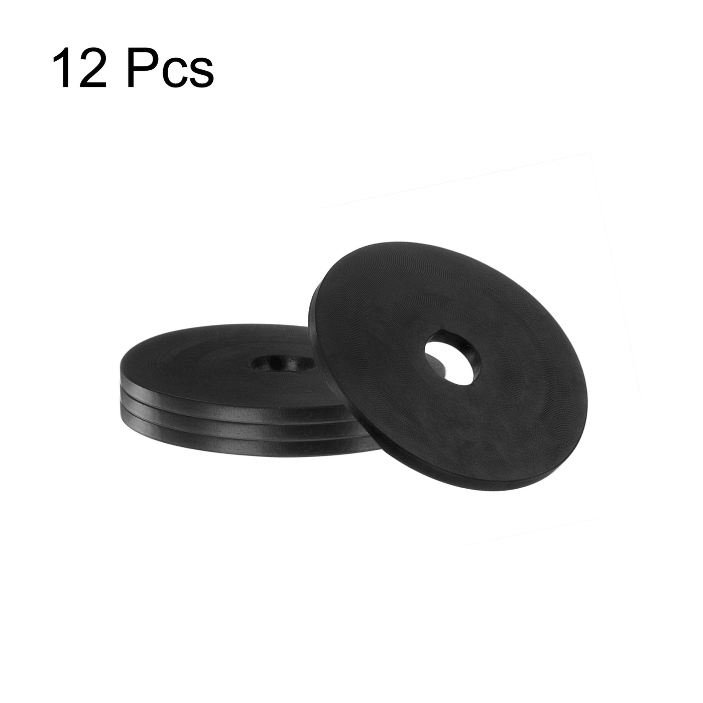 uxcell Uxcell 12pcs Rubber Spacers 1-1/4" OD, 1/4" ID, 1/16" Height Anti Vibration Spacer