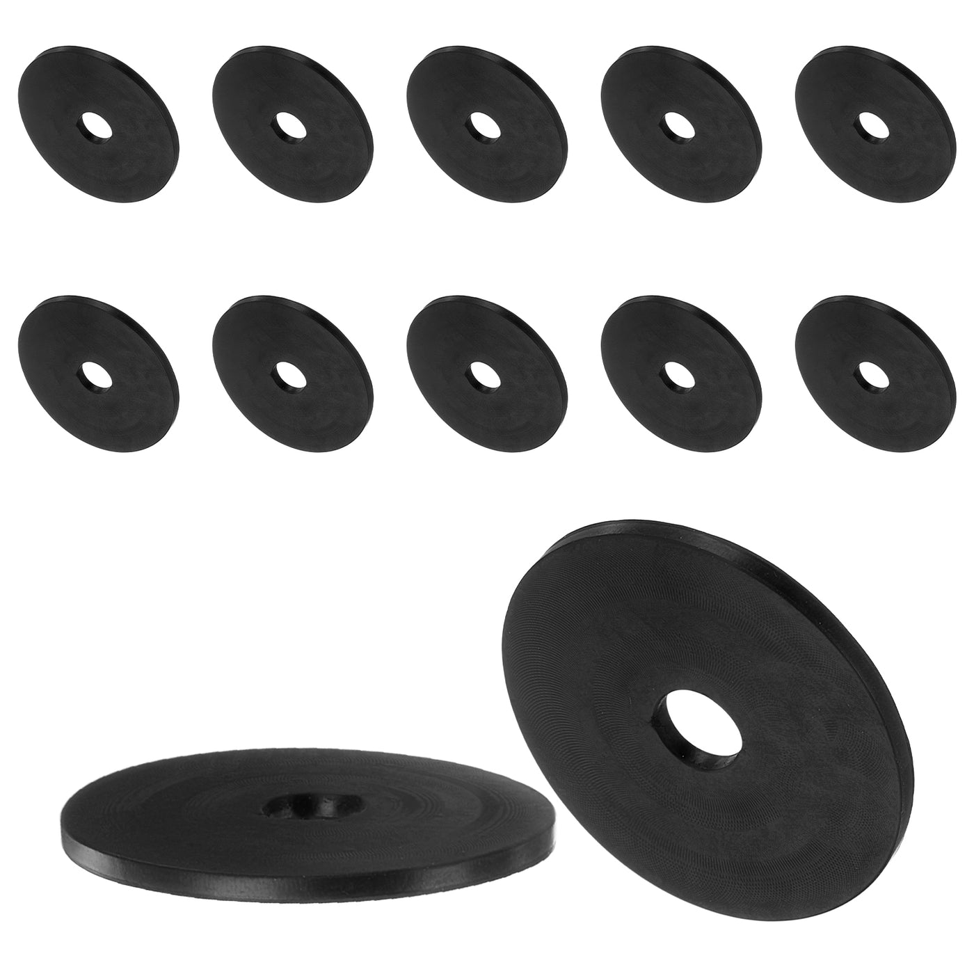 uxcell Uxcell 12pcs Rubber Spacers 1-1/4" OD, 1/4" ID, 1/16" Height Anti Vibration Spacer