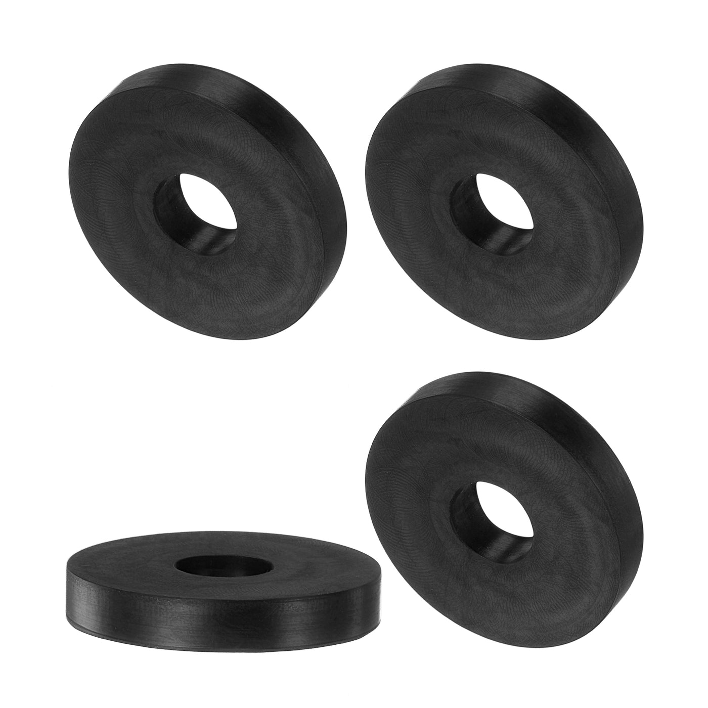 uxcell Uxcell 4pcs Rubber Spacers 1-3/16" OD, 3/8" ID, 3/16" Height Anti Vibration Spacer