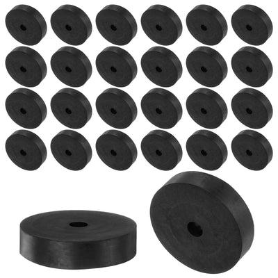 Harfington Uxcell 30pcs Rubber Spacers 38mm OD, 6mm ID, 9mm Height Round Anti Vibration Spacer