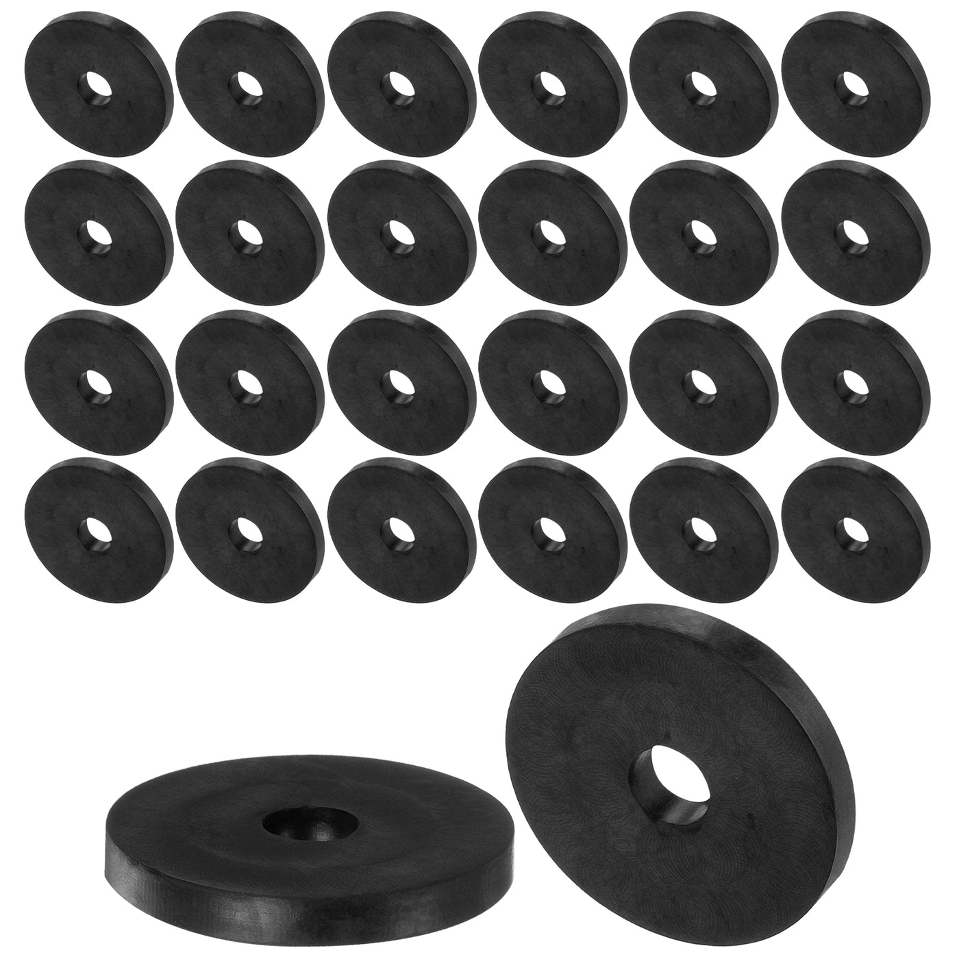 uxcell Uxcell 30pcs Rubber Spacers 38mm OD, 9mm ID, 4.7mm Height Round Anti Vibration Spacer