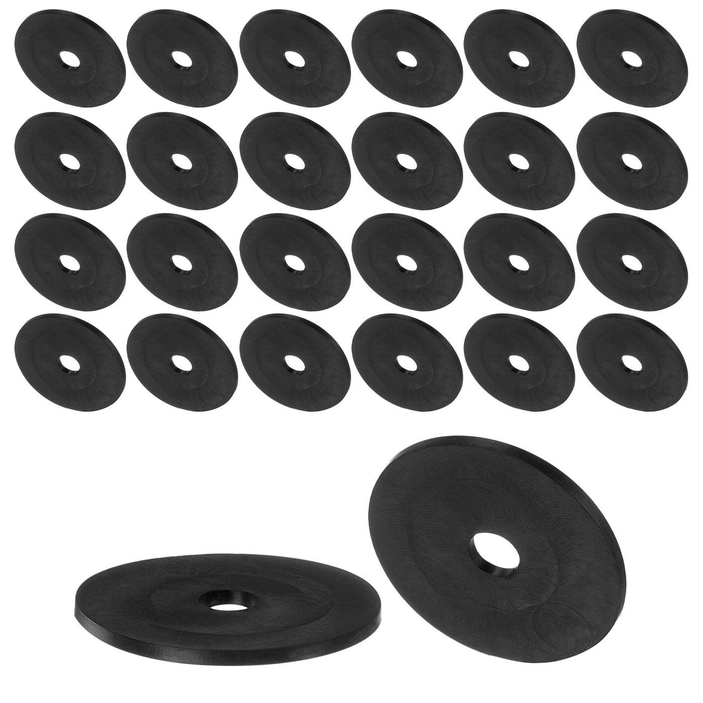 uxcell Uxcell 30pcs Rubber Spacers 31mm OD, 6mm ID, 1.6mm Height Round Anti Vibration Spacer