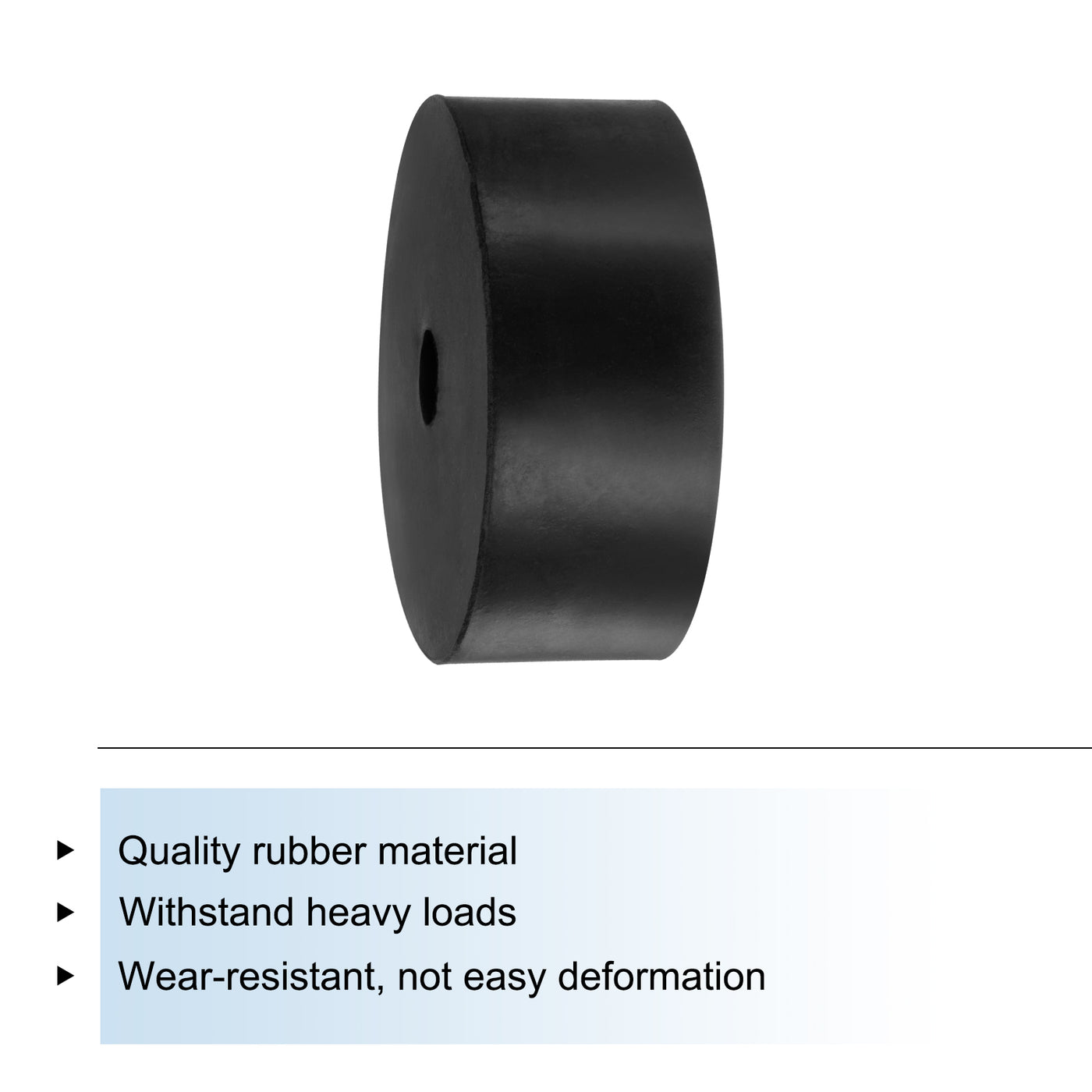 uxcell Uxcell 4pcs Rubber Spacers 70mm OD x 12mm ID x 30mm Height Round Anti Vibration Spacer