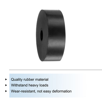 Harfington Uxcell 4pcs Rubber Spacers 60mm OD x 12mm ID x 20mm Height Round Anti Vibration Spacer