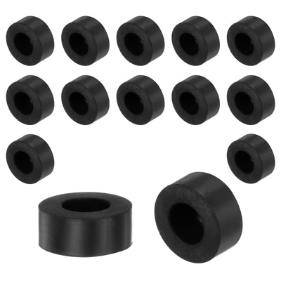 Harfington Uxcell 16pcs Rubber Spacers 20mm OD, 10mm ID, 8mm Height, Round Anti Vibration Spacers