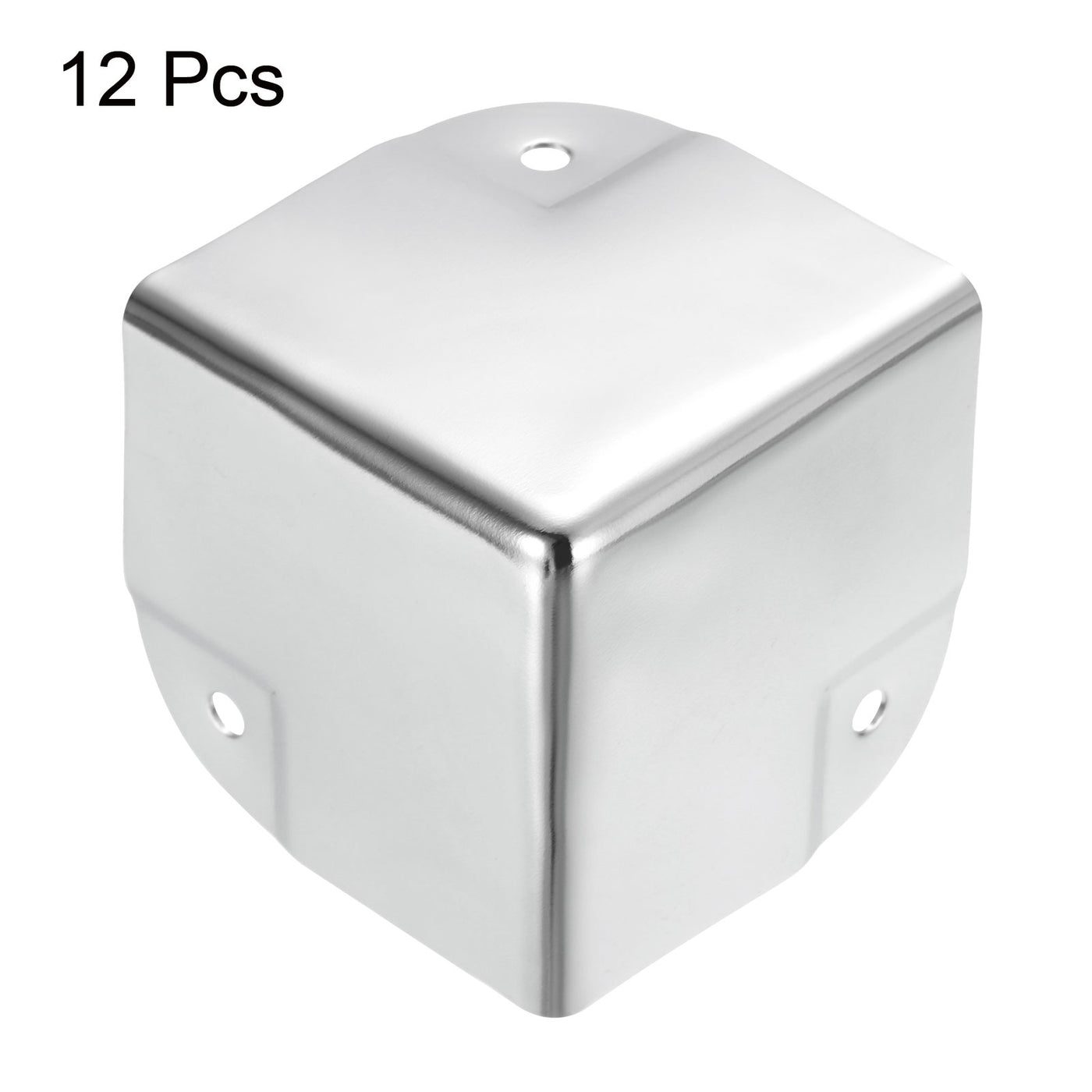 uxcell Uxcell Metal Box Corner Protectors Box Edge Guard Protector 50 x 50 x 50mm Silver 12pcs