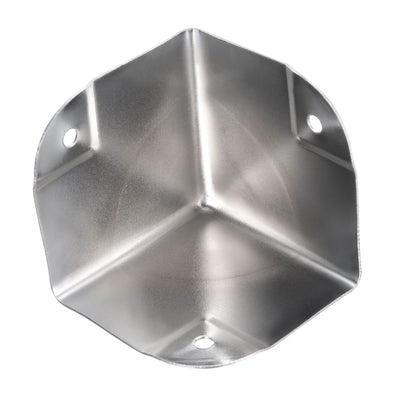 Harfington Uxcell Metall Box Ecken Schutz Box Kante Schutz Schutz 50 x 50 x 50mm Silber Ton 12Stk für Tisch Ecken und Schreibtisch Ecken