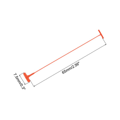 Harfington Standard Tagging Fastener Price Tag Label Tagging Barb 65mm 2000pcs Red