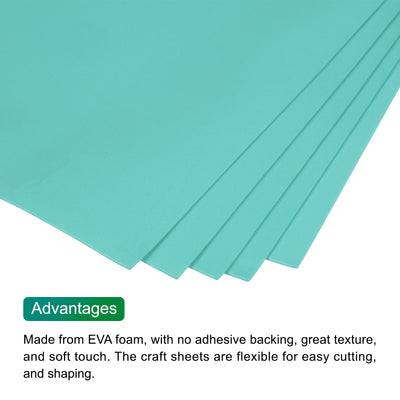 Harfington EVA Foam Sheets Green 35.4 Inch x 19.7 Inch 2mm Thick Crafts Foam Sheets 5Pcs