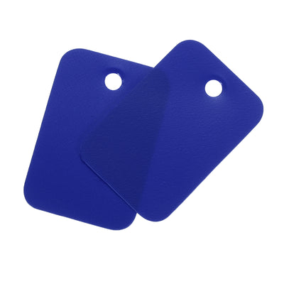 Harfington Waterproof Eyelet Hole Plastic Tags,Outdoor Tags,2x3cm Blue 200 Pcs