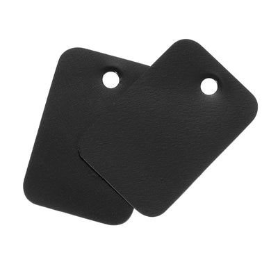 Harfington Waterproof Eyelet Hole Plastic Tags,Outdoor Tags,2x3cm Black 200 Pcs