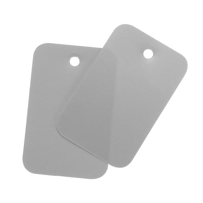 Harfington Waterproof Eyelet Hole Plastic Tags,Outdoor Tags,2.5x4cm Grey 200 Pcs