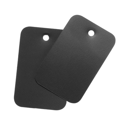 Harfington Waterproof Eyelet Hole Plastic Tags,Outdoor Tags,2.5x4cm Black 200 Pcs