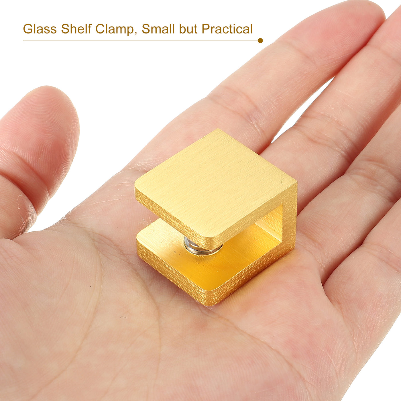 uxcell Uxcell Glass Shelf Clamp, Glass Clip Holders Support