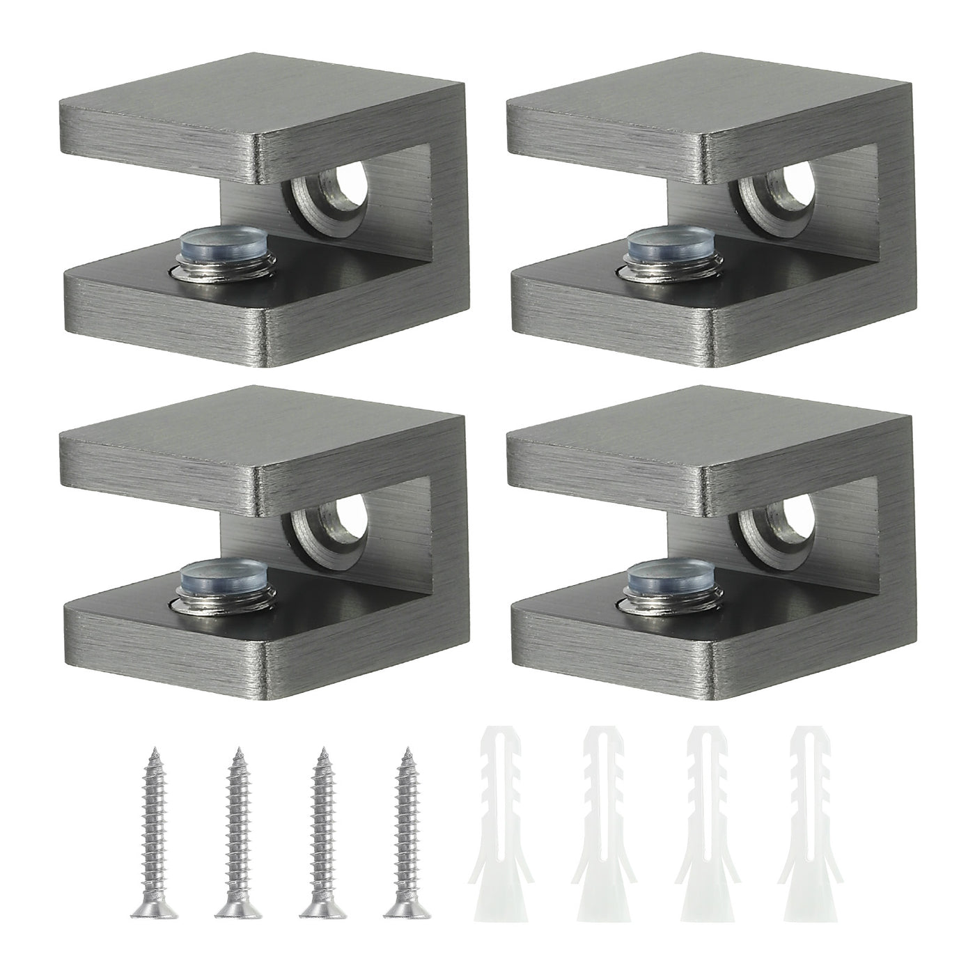 uxcell Uxcell Glass Shelf Clamp, Glass Clip Holder