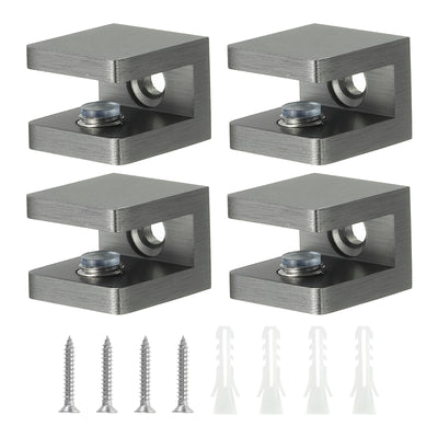 Harfington Uxcell Glass Shelf Clamp, Glass Clip Holder