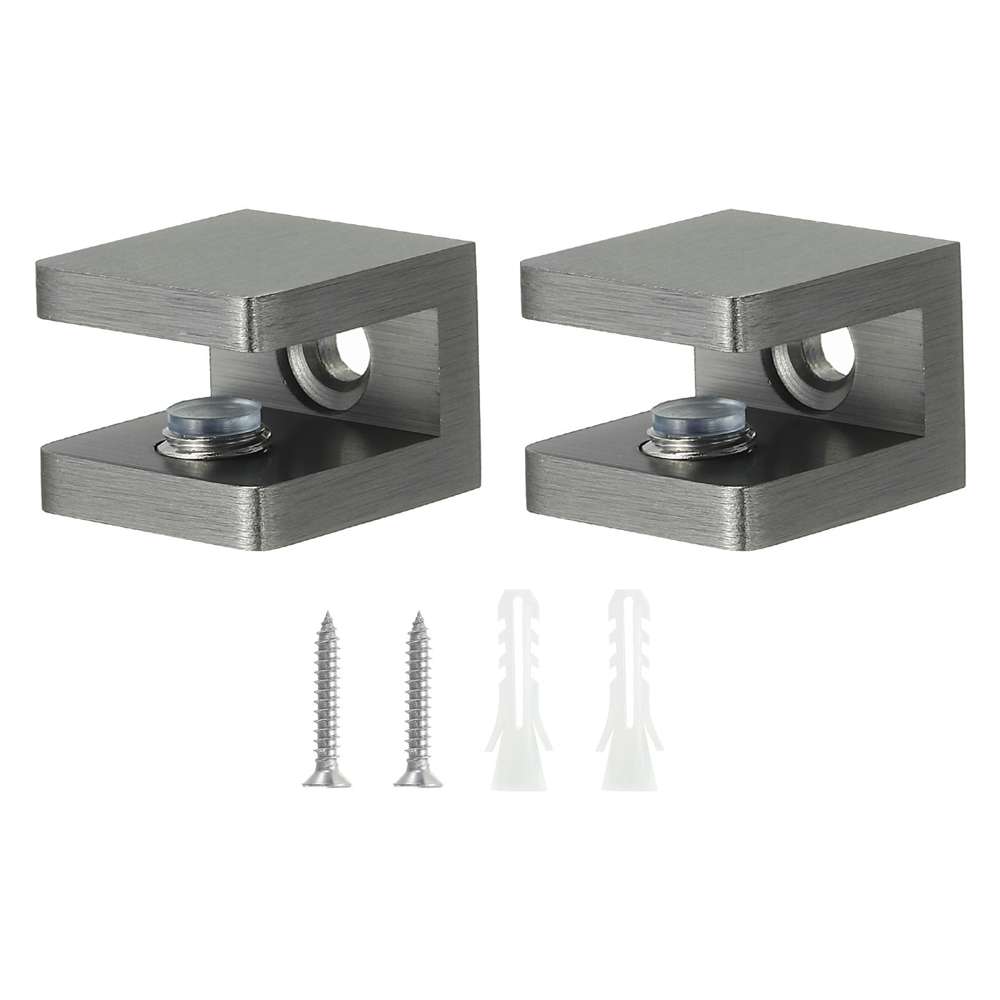 uxcell Uxcell Glass Shelf Clamp, Glass Clip Holder