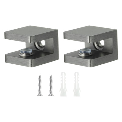 Harfington Uxcell Glass Shelf Clamp, Glass Clip Holder