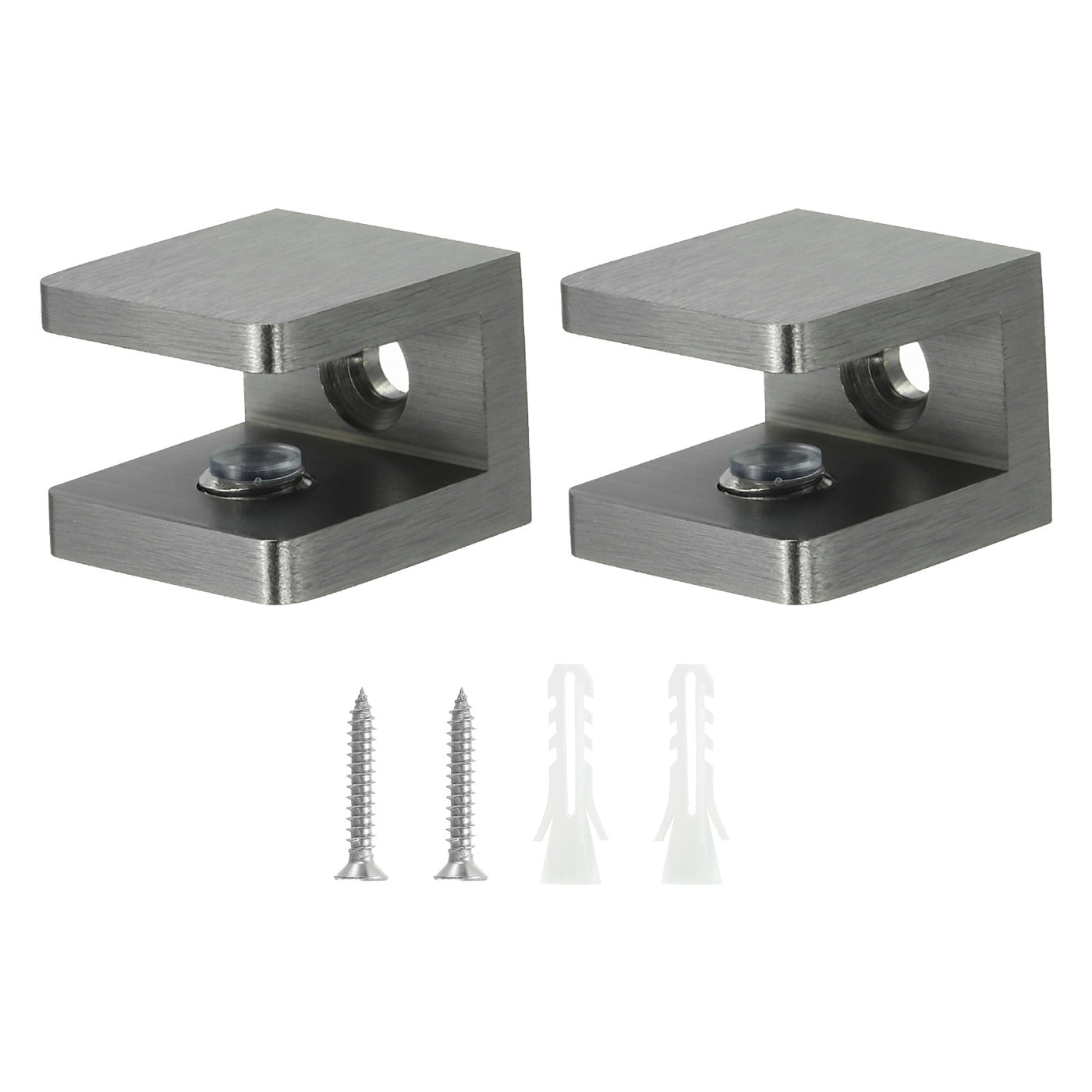 uxcell Uxcell Glass Shelf Clamp, Glass Clip Holder Supporting