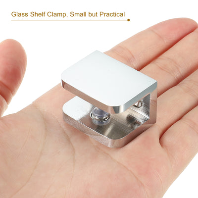 Harfington Uxcell Glass Shelf Clamp, Glass Clip Holders Supporting