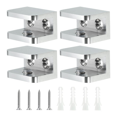 Harfington Uxcell Glass Shelf Clamp, Glass Clip Holders Supporting