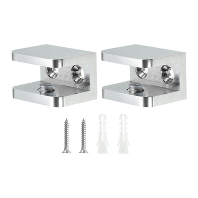 Harfington Uxcell Glass Shelf Clamp, Glass Clip Holders Supporting