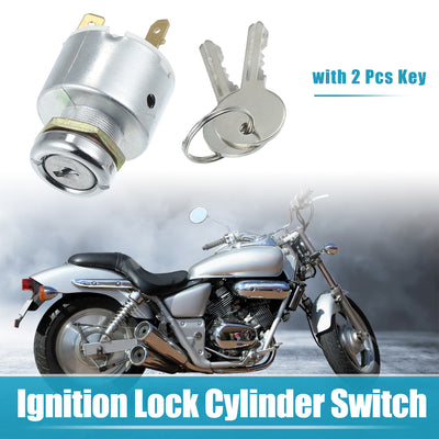 Harfington Ignition Switch with Keys Fit for Series IIA 88 Series IIA 109 Series III 88 Series III 109 - Pack of 3