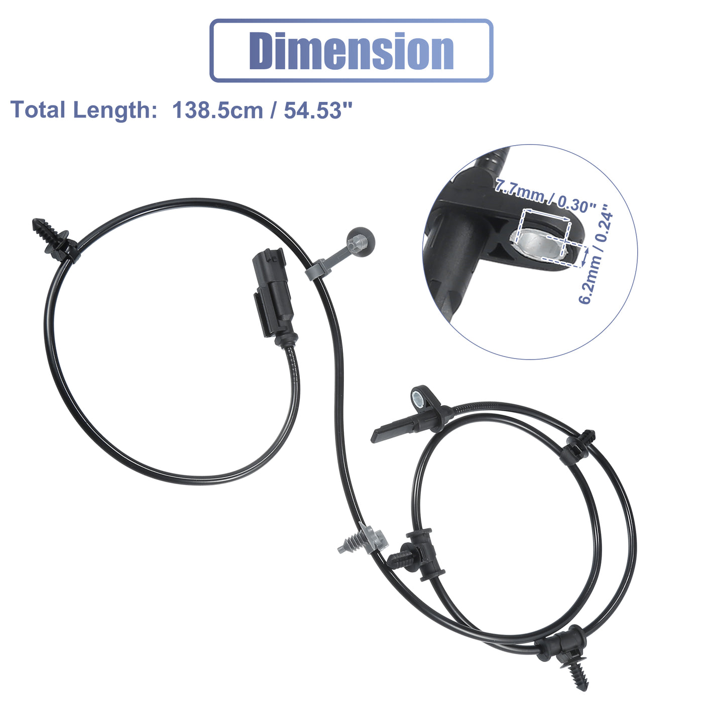 X AUTOHAUX Hinten links ABS-Sensor Raddrehzahlsensor Nr. CT4Z2C190C/CT4Z2C190B für Ford Edge 2011-2014 für Lincoln mk-X 2011-2015