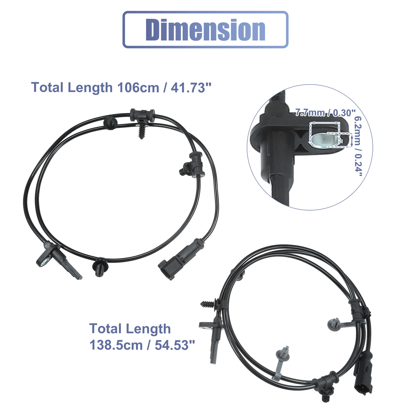 X AUTOHAUX 1 Paar hinterer linker rechter ABS-Sensor Raddrehzahlsensor Nr. CT4Z2C190A/CT4Z2C190C für Ford Edge 2011-2014 für Lincoln MKX 2011-2015