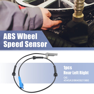 Harfington Hinten Links Rechts ABS Sensor Raddrehzahlsensor Nr. 4545A3/9640921980 für Peugeot 206 2A/C 1998-2019 Schrägheck für Peugeot 206 2A/C 1998-2016 Schrägheck