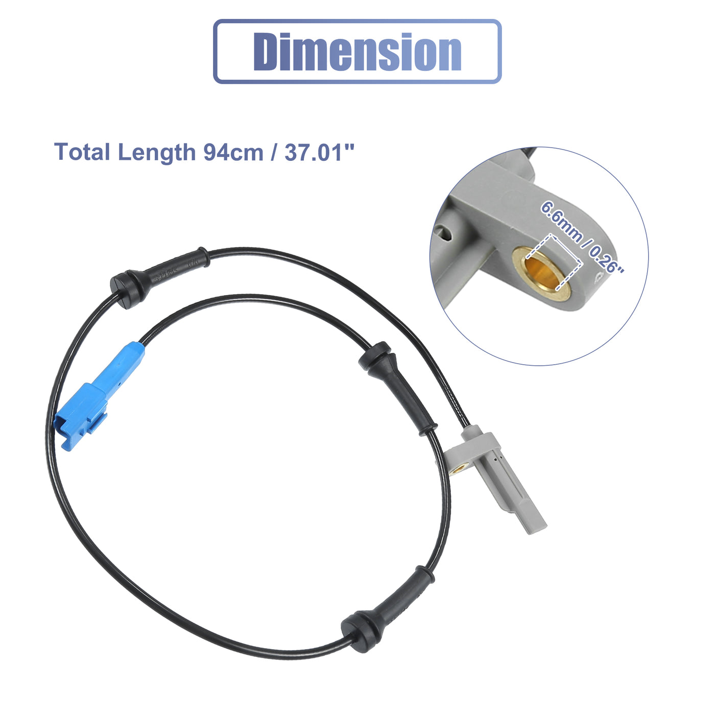 X AUTOHAUX Hinten Links Rechts ABS Sensor Raddrehzahlsensor Nr. 4545A3/9640921980 für Peugeot 206 2A/C 1998-2019 Schrägheck für Peugeot 206 2A/C 1998-2016 Schrägheck