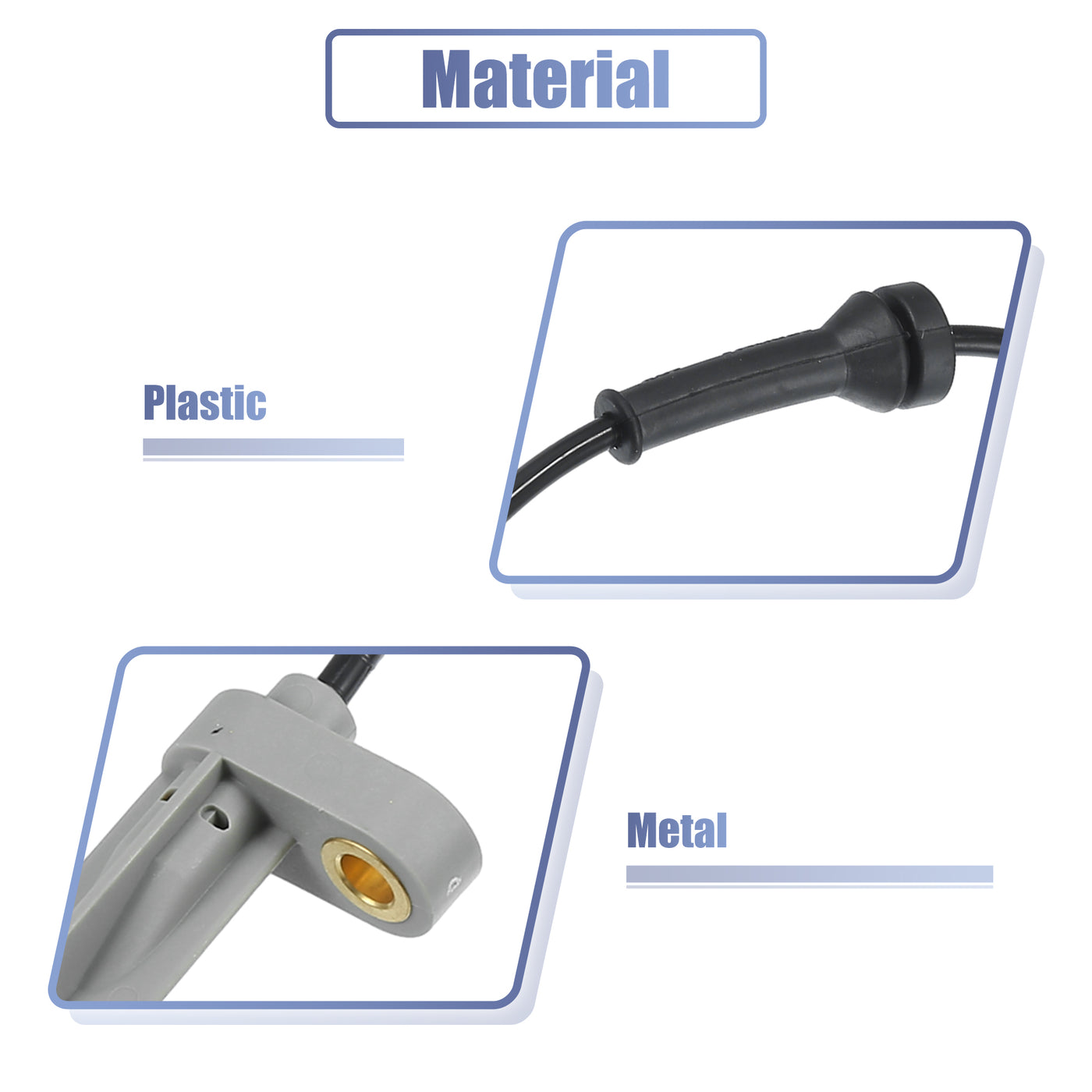 X AUTOHAUX Hinten Links Rechts ABS Sensor Raddrehzahlsensor Nr. 4545A3/9640921980 für Peugeot 206 2A/C 1998-2019 Schrägheck für Peugeot 206 2A/C 1998-2016 Schrägheck