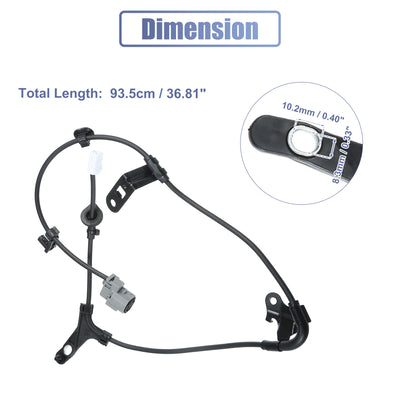 Harfington Hinten rechts ABS-Sensor Raddrehzahlsensor Nr. 89516-02210/89516-12140/89516-02130 für Toyota Corolla 2009-2019 für Toyota Matrix 2009-2013