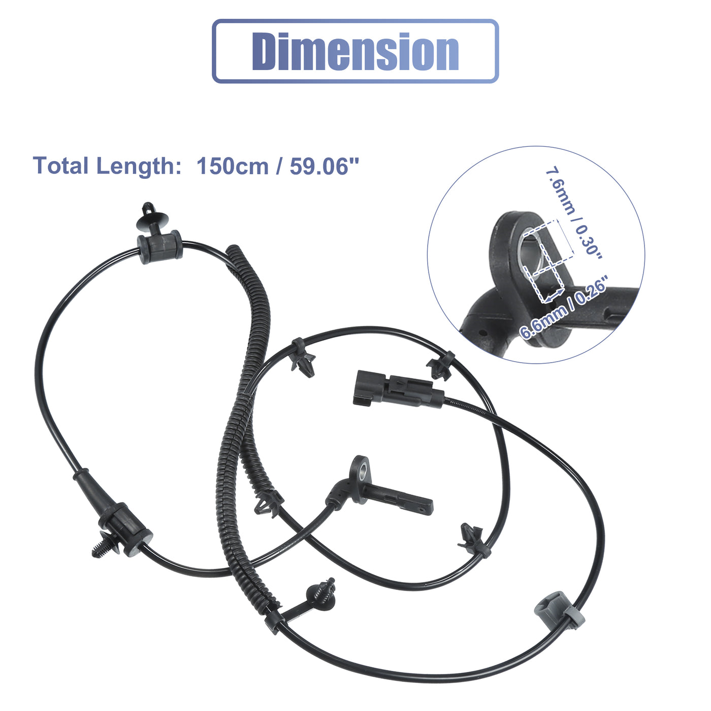 X AUTOHAUX Rear Left ABS Sensor Wheel Speed Sensor No.22831245/23483151/22868986 for Buick LaCrosse 2014-2016 for Buick Regal 2014-2017