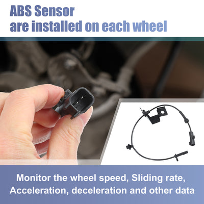 Harfington Front Left ABS Sensor Wheel Speed Sensor No.DG9Z2C205B for Ford Fusion 2013-2020 for Ford Police Responder Hybrid 2019 2020