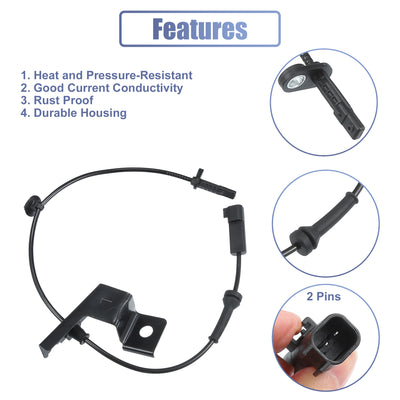 Harfington Front Left ABS Sensor Wheel Speed Sensor No.DG9Z2C205B for Ford Fusion 2013-2020 for Ford Police Responder Hybrid 2019 2020