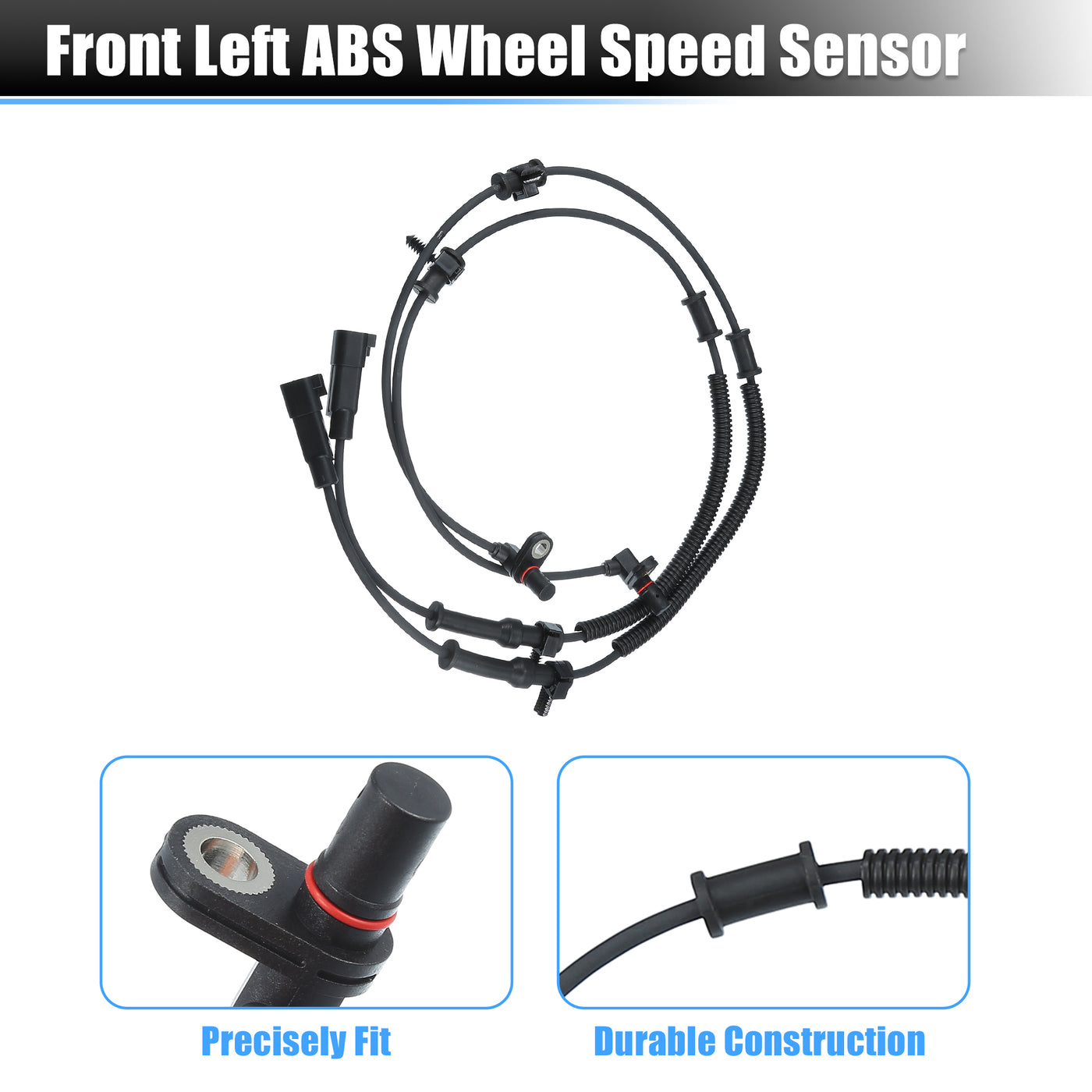 X AUTOHAUX 2pcs Front Left and Right ABS Wheel Speed Sensor No.68060333AA/68060333AB for Ram 1500 2011-2012 for Dodge for Ram 1500 2009-2010