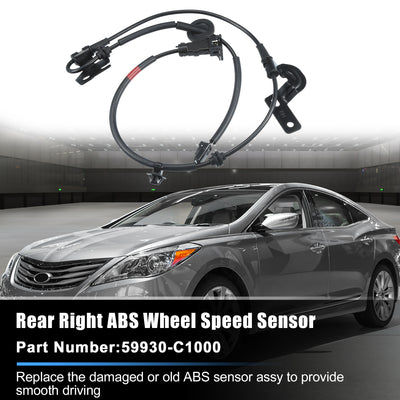 Harfington Rear Right ABS Wheel Speed Sensor No.59930-C1000 for Hyundai Sonata 2015 2016 2017