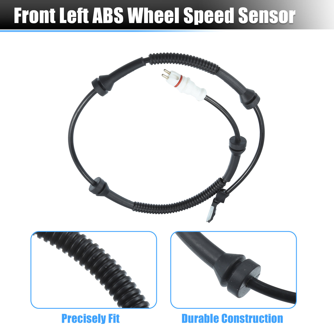 X AUTOHAUX Rear Left or Right ABS Wheel Speed Sensor No.93192439/8200184209/8200583498 for Vauxhall for Opel for Nissan Primastar