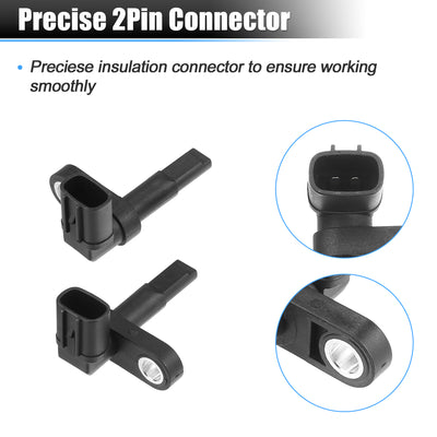 Harfington 1 Pair Front Left and Right ABS Wheel Speed Sensor No.89543-30270/89542-30270 for Lexus GS350 IS250 IS350 LS460 LS600H