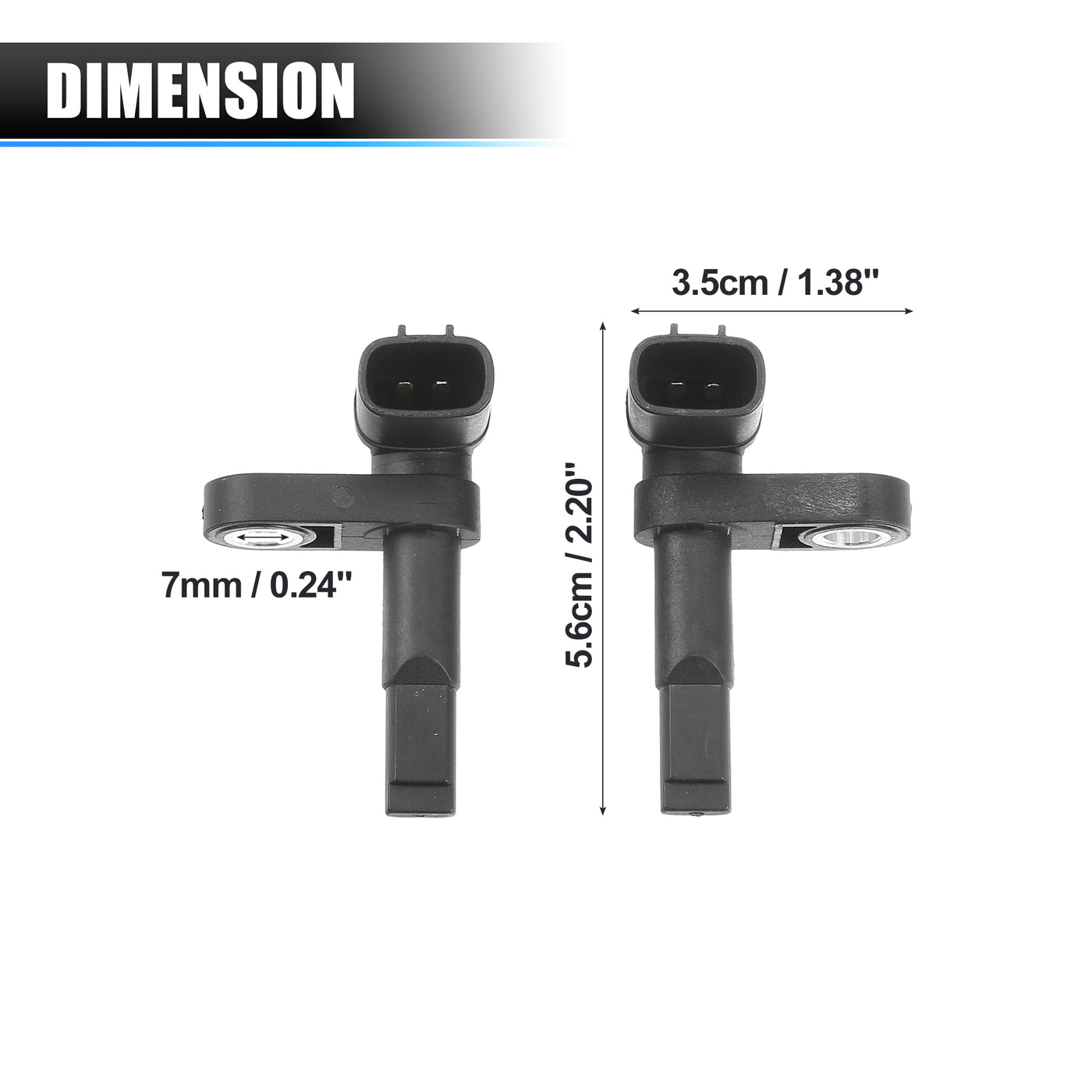 X AUTOHAUX 1 Pair Front Left and Right ABS Wheel Speed Sensor No.89543-30270/89542-30270 for Lexus GS350 IS250 IS350 LS460 LS600H