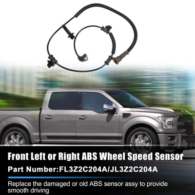 Harfington Front Left or Right ABS Wheel Speed Sensor No.FL3Z2C204A/JL3Z2C204A for Ford F-150 2015-2017