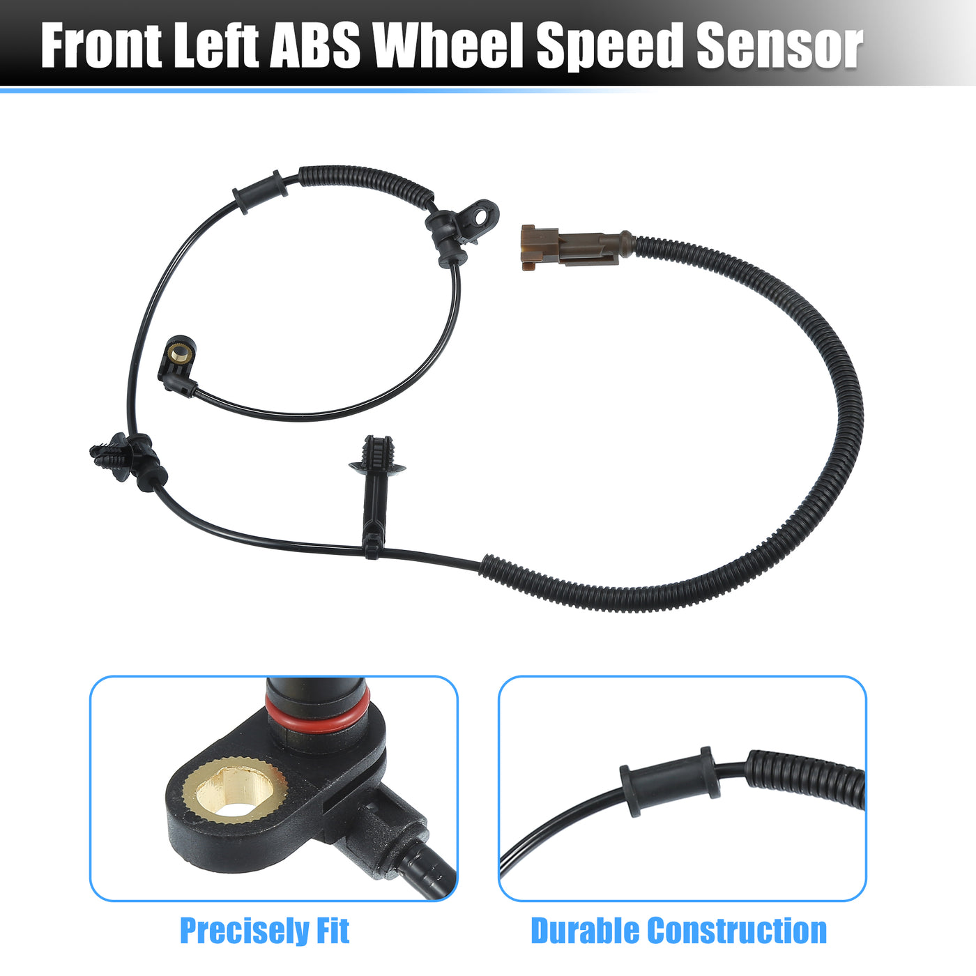 X AUTOHAUX Front Left or Right ABS Wheel Speed Sensor No.FL3Z2C204A/JL3Z2C204A for Ford F-150 2015-2017